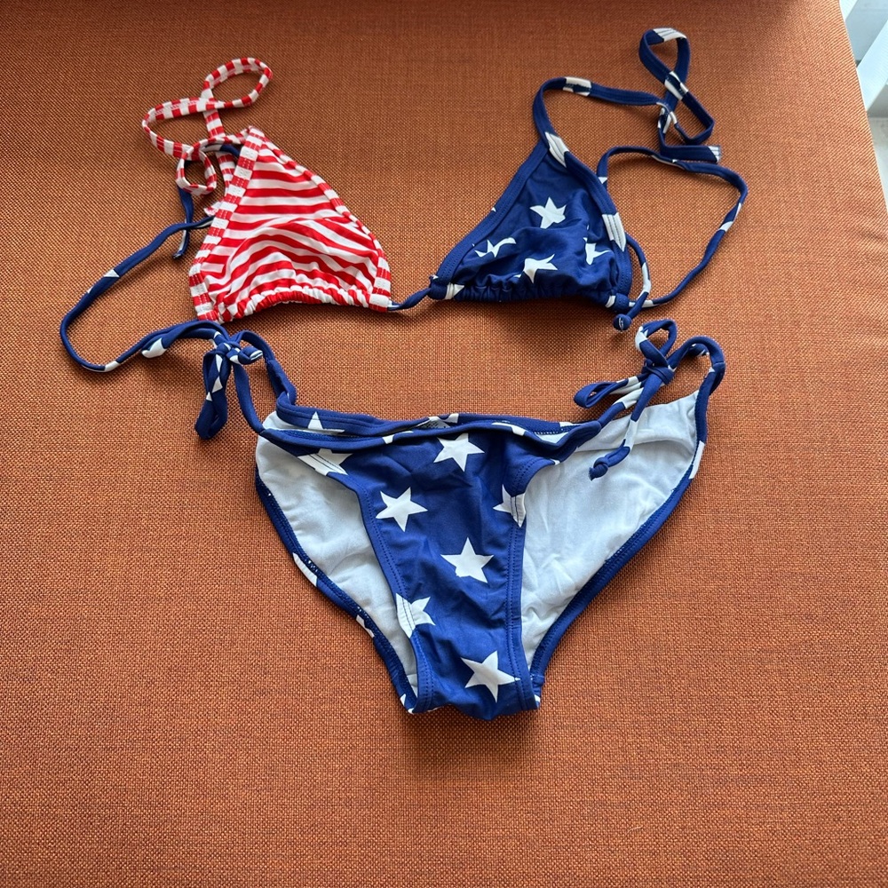 Patriotic Stars and Stripes Bikini